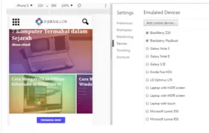 Cara Melihat Tampilan Website Versi Mobile dengan Mudah