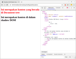 Apa Itu Shadow DOM?