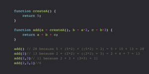 Contoh Pemakaian Default Parameters Di Javascript