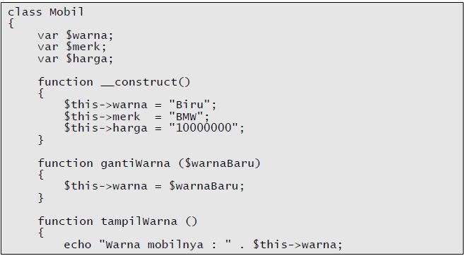 Property Accessor didalam Object Class Javascript