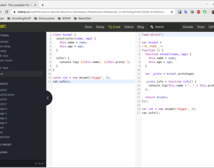 Belajar Babel Loader Javascript ES6