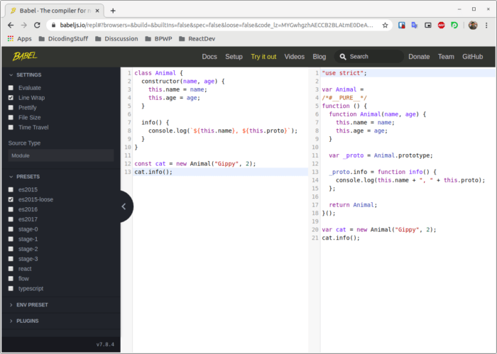 Belajar Babel Loader Javascript ES6
