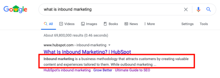 meta description tag