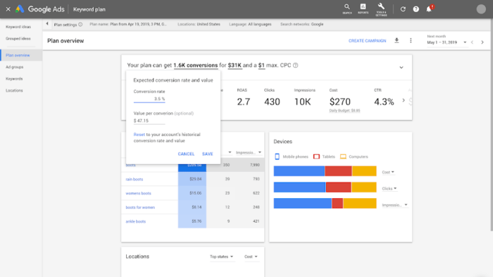 cara menggunakan google keyword planner